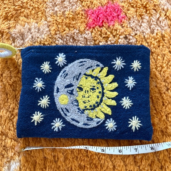 Jenny Krauss Handbags - Jenny Krauss whimsical sun and moon wool bag